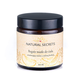 NATURAL SECRETS Bogate masło do ciała - melon z zieloną herbatą 100 ml