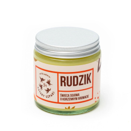 MYDLARNIA CZTERY SZPAKI Świeca sojowa o korzennym aromacie Rudzik 120 ml