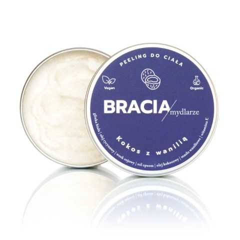 Bracia Mydlarze Peeling drobnoziarnisty Kokos z wanilią 200 g