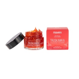 MOHANI Wygładzająco-odżywczy peeling do ust - Truskawka 15 ml