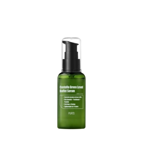 Purito PURITO Centella Green Level Buffet Serum, Regenerujące serum do twarzy z wąkrotą azjatycką, 60 ml