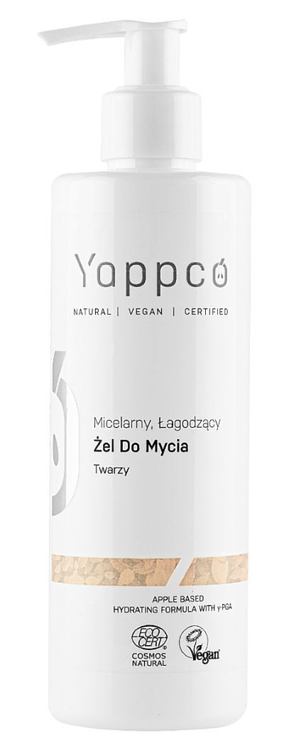 YAPPCO Micelarny, łagodzący żel do mycia twarzy, oczu i ust 200 ml