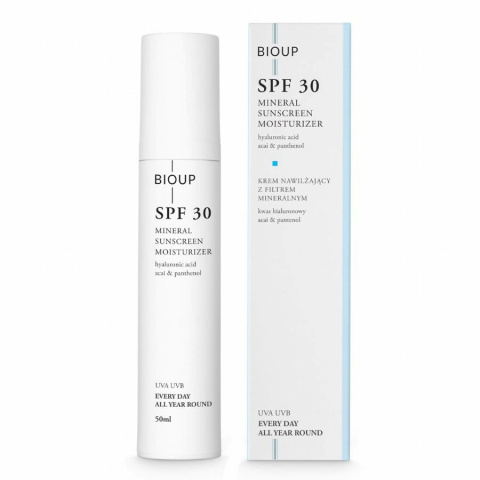 BIOUP SPF 30 Зволожуючий крем з мінеральним фільтром