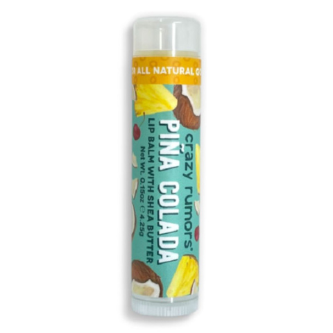 CRAZY RUMORS Natural Lip Balm - PIÑA COLADA CRAZY RUMORS Natural Lip Balm - PIÑA COLADA