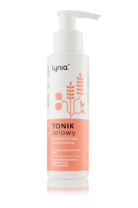 Lynia Gel Tonic for Sensitive, Couperose Skin with Lactobionic Acid 100 ml