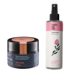Make Me Bio ZESTAW Krem INTENSE CARE + WODA RÓŻANA 200 ml
