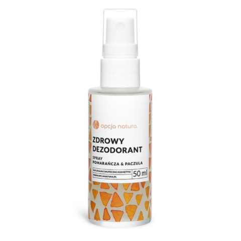 Opcja Natura Zdrowy dezodorant SPRAY pomarańcza & paczula 50 ml Opcja Natura Zdrowy dezodorant SPRAY pomarańcza & paczula 50 ml