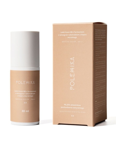 POLEMIKA MATCHA CARE COLOR_DAILY Lekki rewitalizujący krem BB ODCIEŃ 2.0