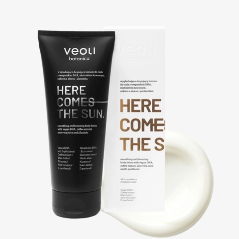 Veoli botanica Wygładzająco-brązujący balsam do ciała HERE COMES THE SUN 200 ml Veoli botanica Wygładzająco-brązujący balsam do ciała HERE COMES THE SUN 200 ml