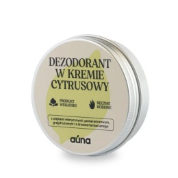 AUNA Dezodorant w kremie CYTRUSOWY z olejkiem grejpfrutowym i pomarańczowym 60 ml